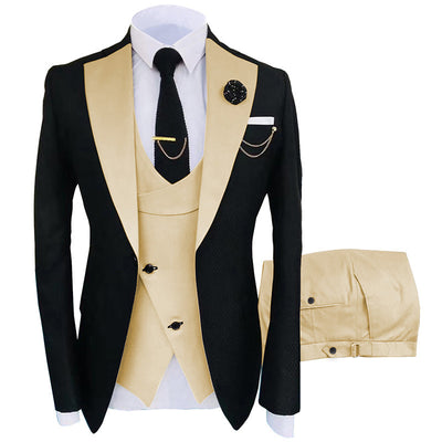 Men's Prestige Contrast Tuxedo Suit Set