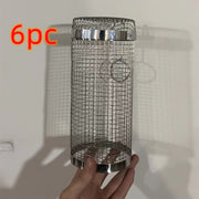 Rolling BBQ Grill Basket – Stainless Steel Rotating Barbecue Basket for Vegetables & Meat