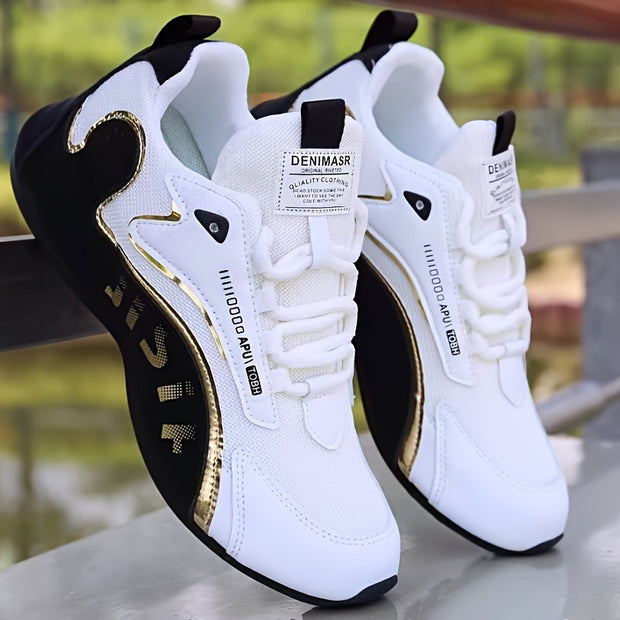Men’s Fashion Colorblock Sneakers – Lightweight, Breathable, Non-Slip Sports Shoes