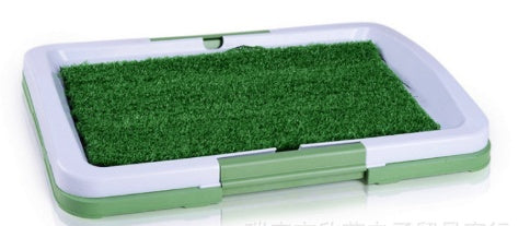 Indoor Dog Potty Trainer Pad with Artificial Grass – Reusable Pet Pee Mat for Small & Medium Dogs