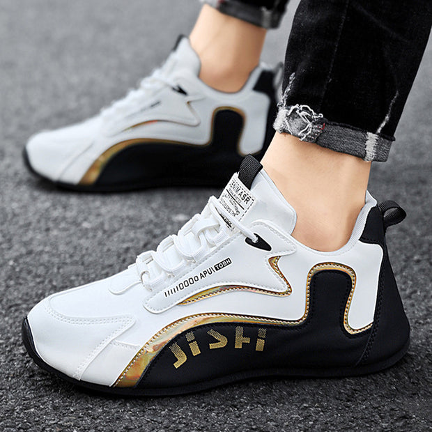 Men’s Fashion Colorblock Sneakers – Lightweight, Breathable, Non-Slip Sports Shoes