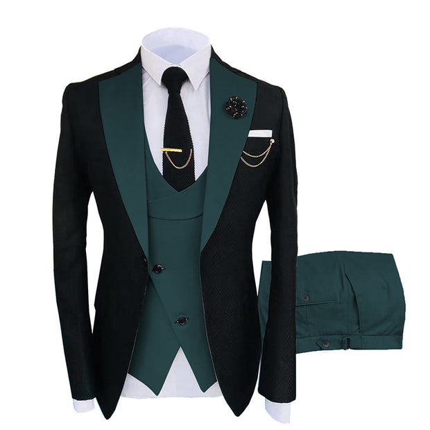 Men's Prestige Contrast Tuxedo Suit Set
