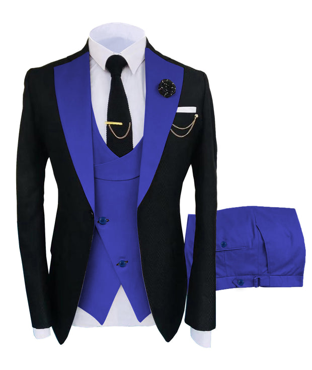 Men's Prestige Contrast Tuxedo Suit Set