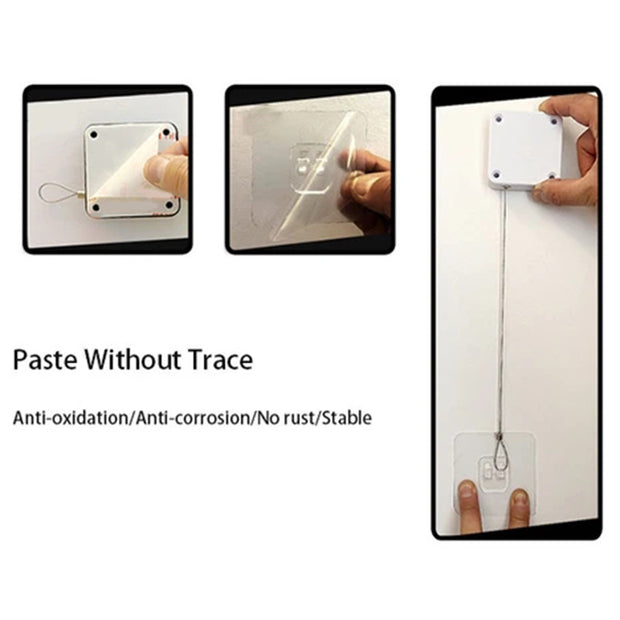 Automatic Door Closer – No-Drill Retractable Self-Closing Device for Home & Office