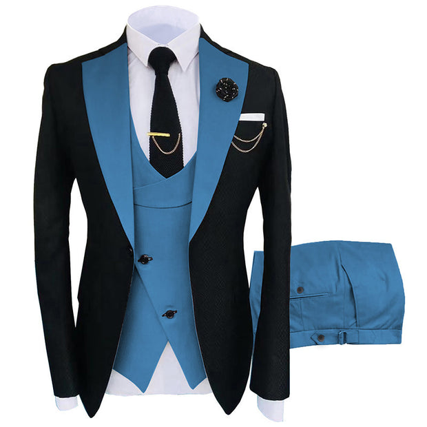 Men's Prestige Contrast Tuxedo Suit Set