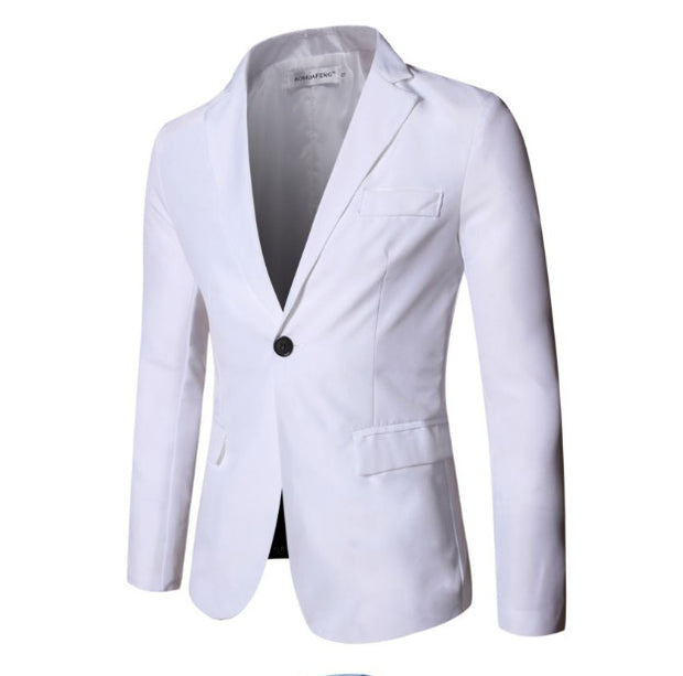 Autumn New Men's Casual Solid Color Suit Youth Fashion Slim-fitting Men's Clothing
