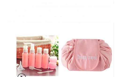 Drawstring Makeup Bag – Portable Travel Cosmetic Organizer (Multiple Styles)