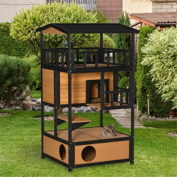 PetHouse Grand Cat Villa — Three-Tier Outdoor Sanctuary