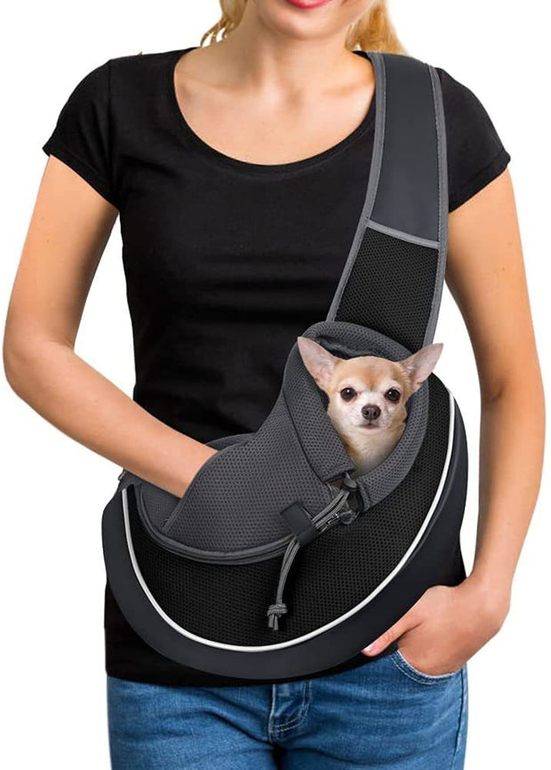 PetHouse Breathable Sling Carrier – Comfortable, Safe & Stylish Travel Bag for Small Pets
