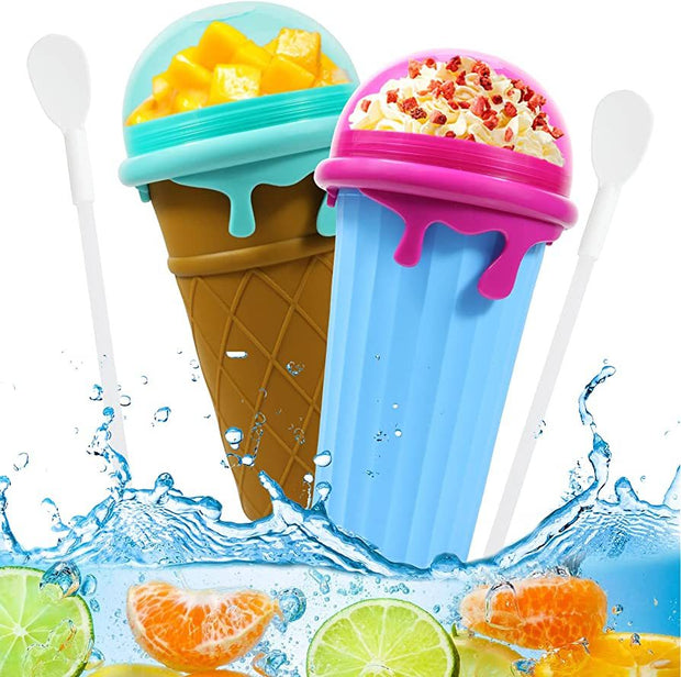 500ml Magic Slushy Maker Cup – Quick-Freeze Smoothie & Ice Cream Squeeze Cup