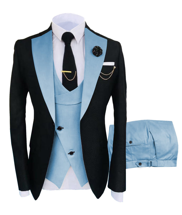Men's Prestige Contrast Tuxedo Suit Set