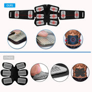 EMS Abs Trainer – Rechargeable Muscle Stimulator Belt & Pads for Core and Arms