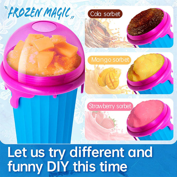 500ml Magic Slushy Maker Cup – Quick-Freeze Smoothie & Ice Cream Squeeze Cup