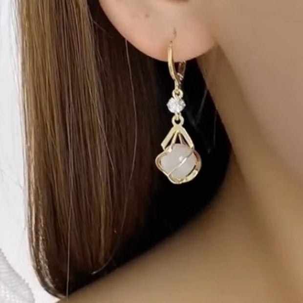 Sterling Silver Needle New Drop Pendant Light Luxury Temperament All-match
