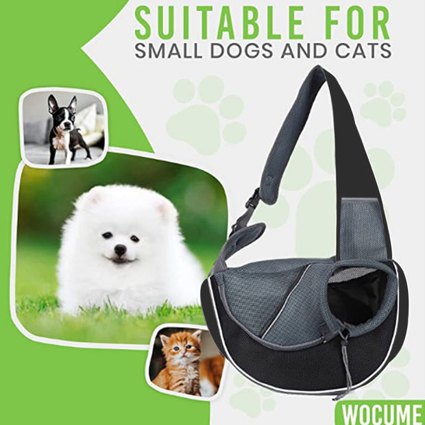 PetHouse Breathable Sling Carrier – Comfortable, Safe & Stylish Travel Bag for Small Pets