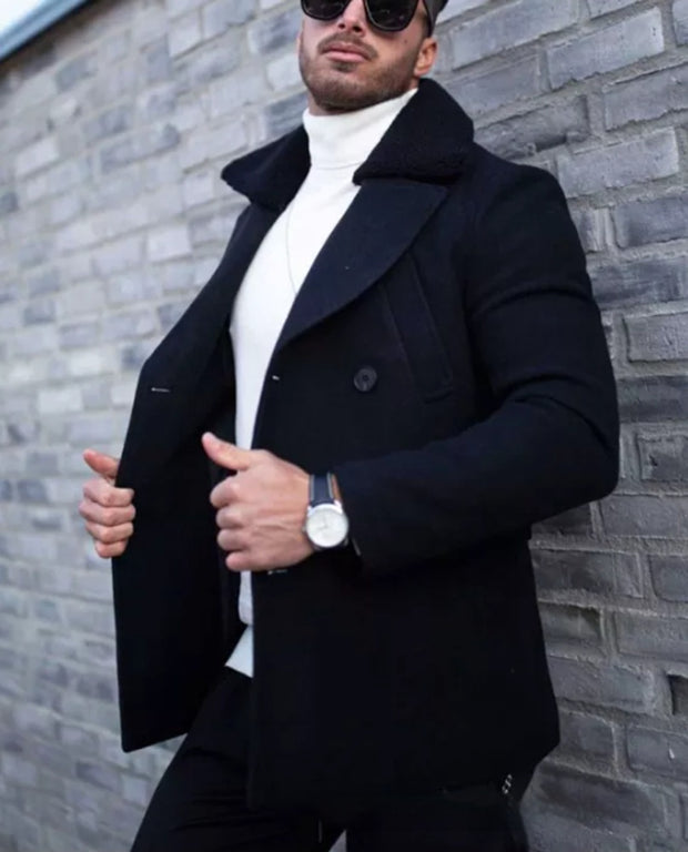 Fur Collar Coat Suit Coat Men's Clothing Jacket
