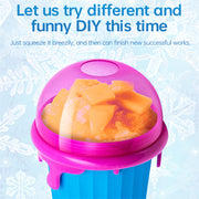 500ml Magic Slushy Maker Cup – Quick-Freeze Smoothie & Ice Cream Squeeze Cup
