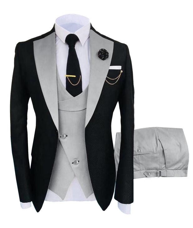 Men's Prestige Contrast Tuxedo Suit Set