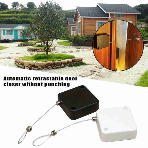 Automatic Door Closer – No-Drill Retractable Self-Closing Device for Home & Office