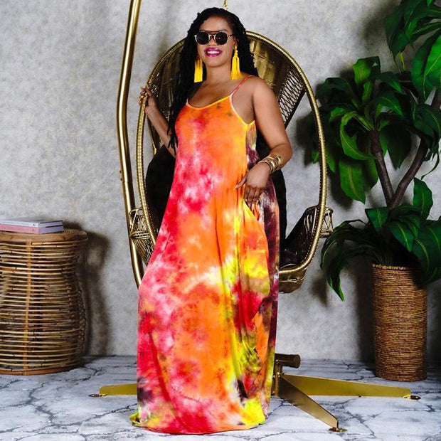 Women Fashion Casual Long Dress 