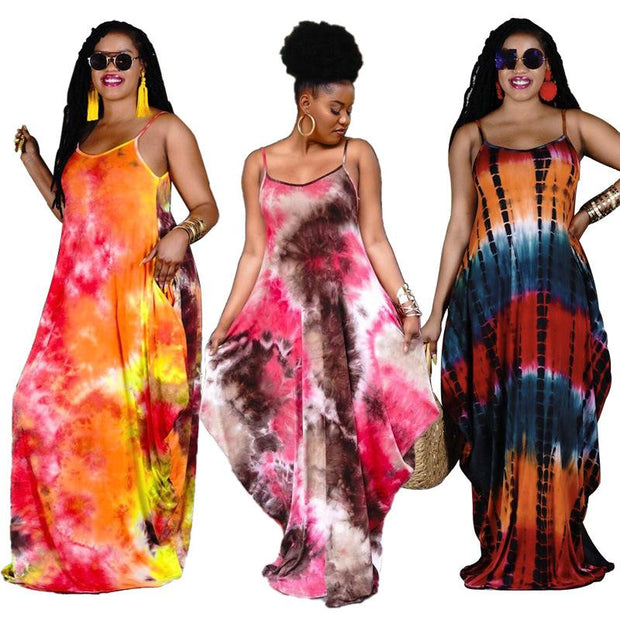 Women Fashion Casual Long Dress 